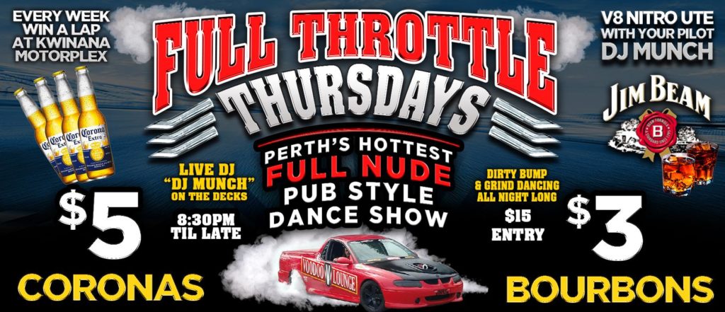 Thursday Full Throttle Night at The Voodoo Lounge